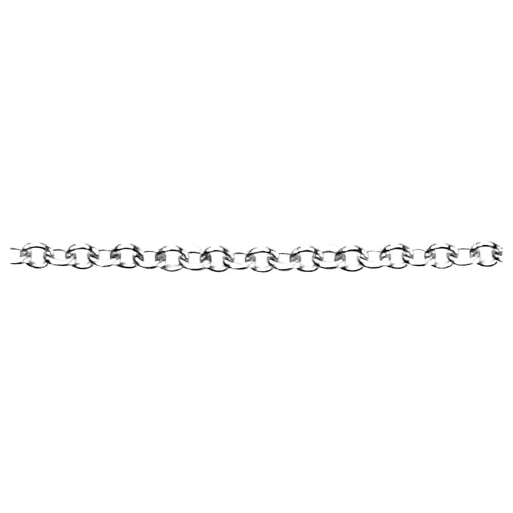 Elements Gold GN207 1.2mm Trace Chain Necklace in 9ct White Gold