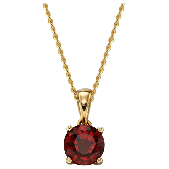 Elements Gold GP2189 January Birthstone Pendant in 9ct Gold