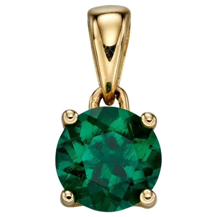 Elements Gold GP2192 May Birthstone Pendant in 9ct Gold