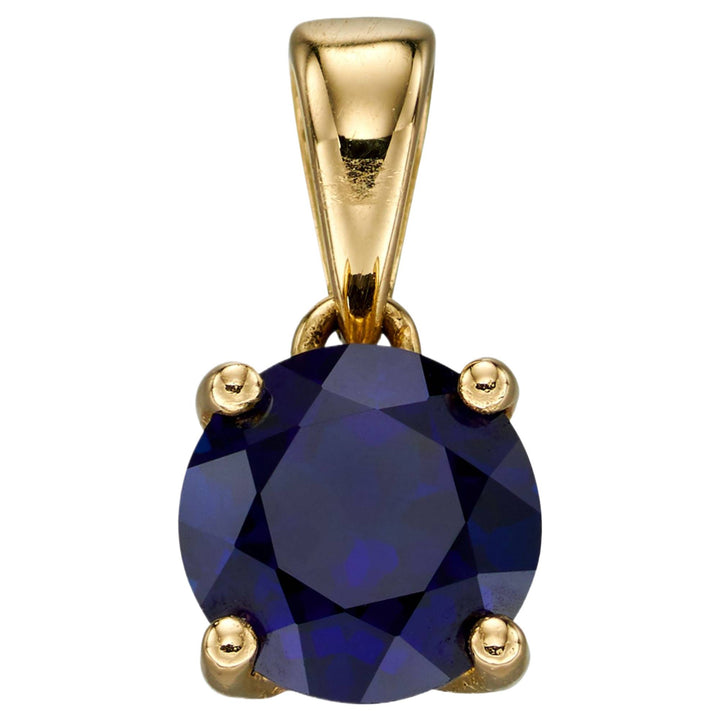 Elements Gold GP2196 September Birthstone Pendant in 9ct Gold