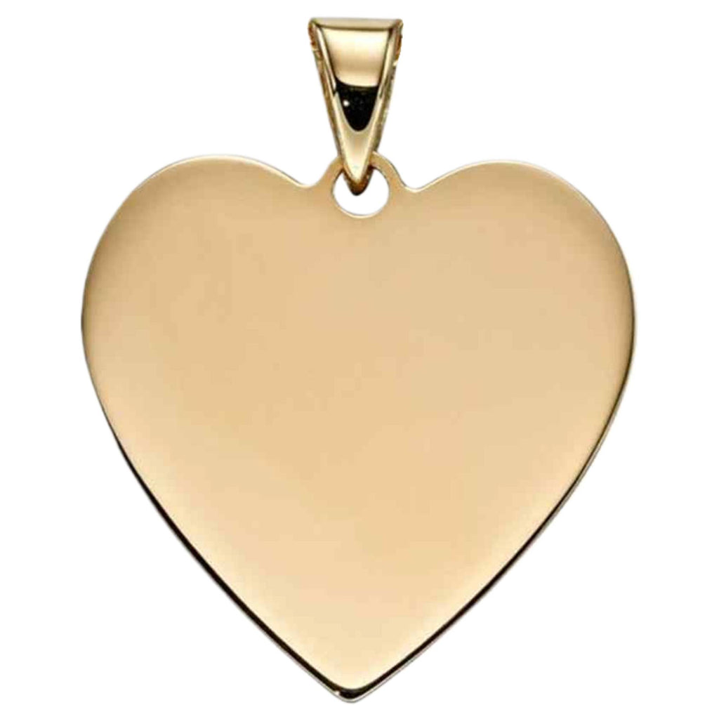 GP2237 Heart Engravable Tag Pendant