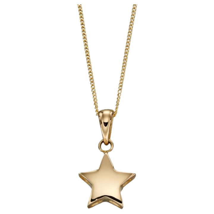 Elements Gold GP2262 Small Star Pendant in 9ct Gold