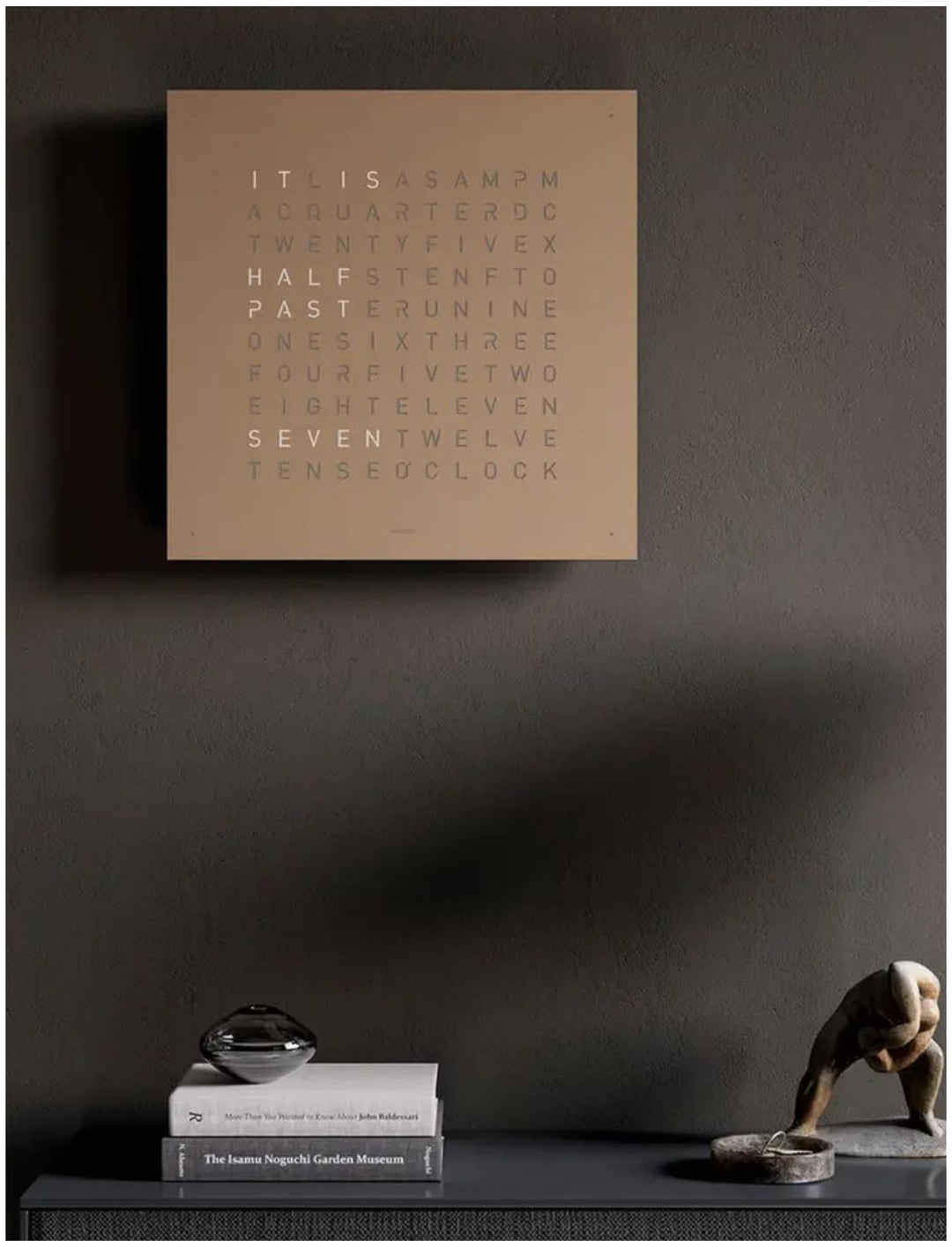 Qlocktwo QT5BLENHAPC-UK 45 Hazelnut White Body Clock