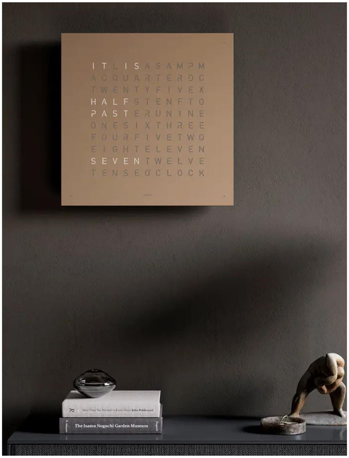Qlocktwo QT5BLENHAPC-UK 45 Hazelnut White Body Clock