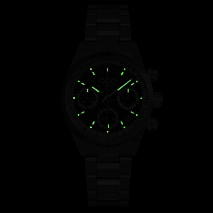 Out Of Order 001-30.RG Red Sporty Chronografo Ultra Distressed Quartz Watch