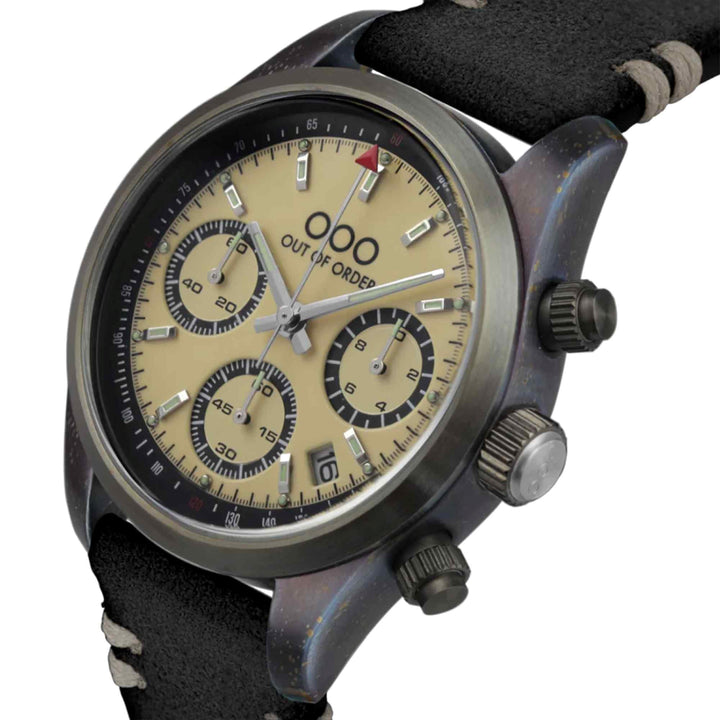 Out Of Order 001-23.CR.NE Men's Sporty Cronografo Cream Wristwatch (8116598112482)