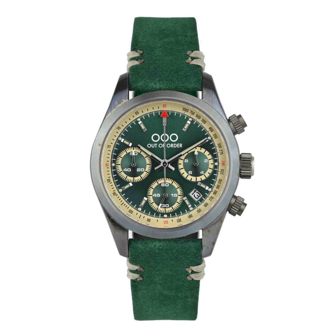 Out Of Order 001-23.VE.VE Men's Sporty Cronografo Green Wristwatch (8116650541282)