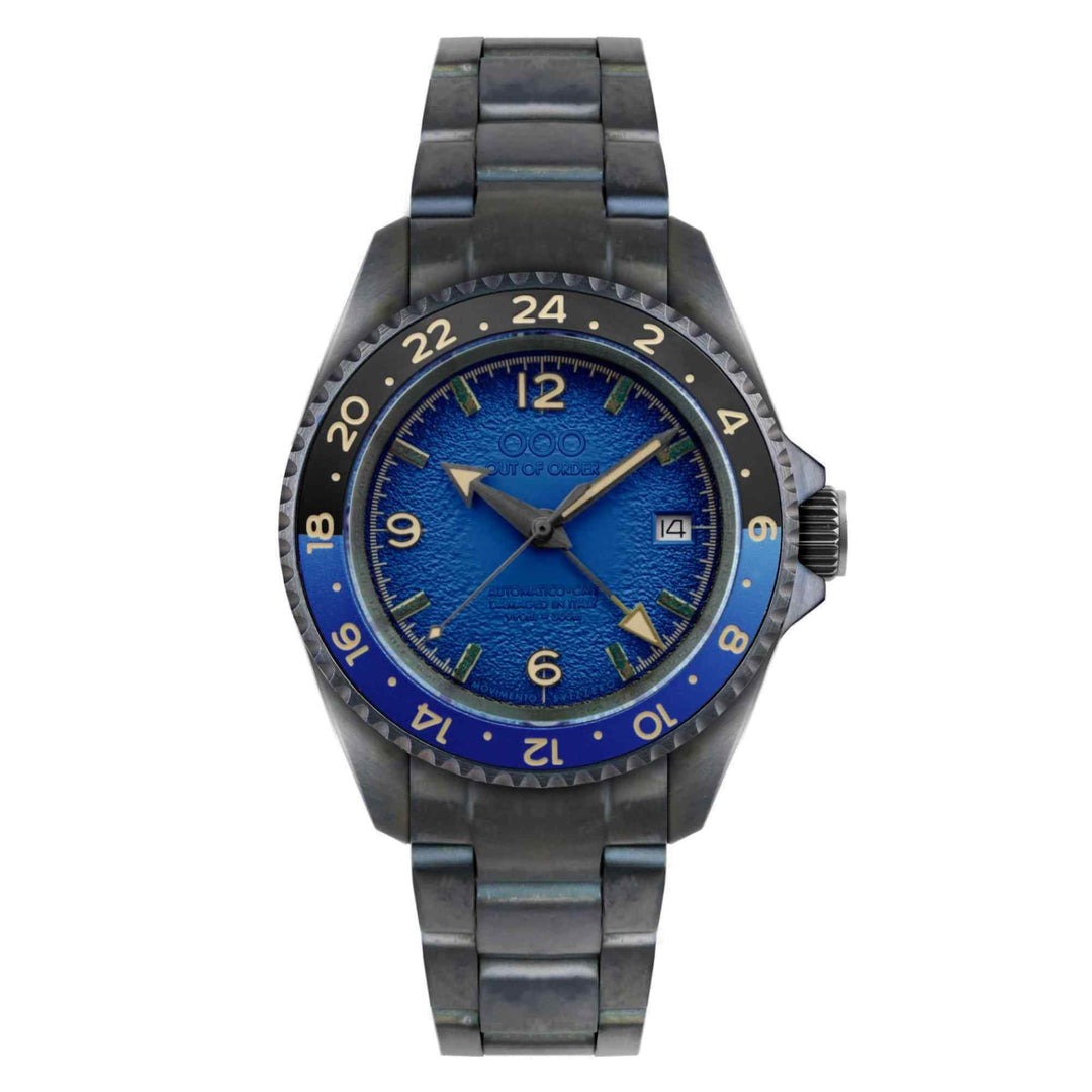 Out Of Order 001-24.BL Men's Automatic Blue Trecento Wristwatch (8116676329698)