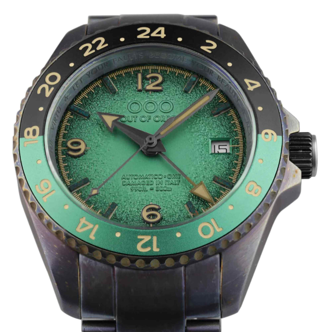 Out Of Order 001-24.VE Men's Automatic Green Trecento Wristwatch (8116711424226)