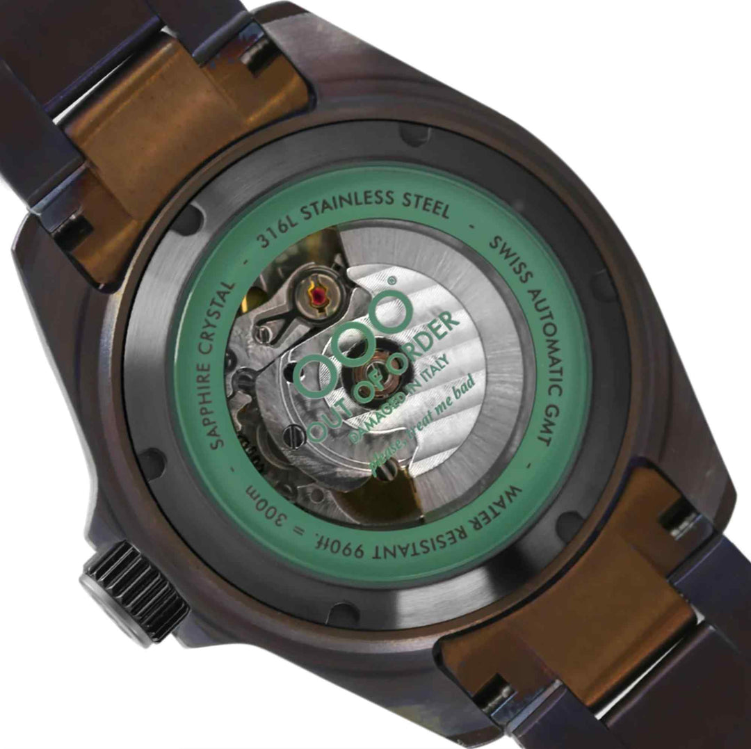 Out Of Order 001-24.VE Men's Automatic Green Trecento Wristwatch (8116711424226)