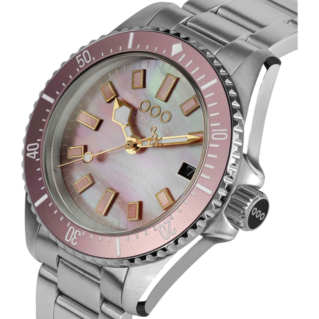 Out Of Order 001-38.RO Pink Casanova Mother Of Pearl Wristwatch