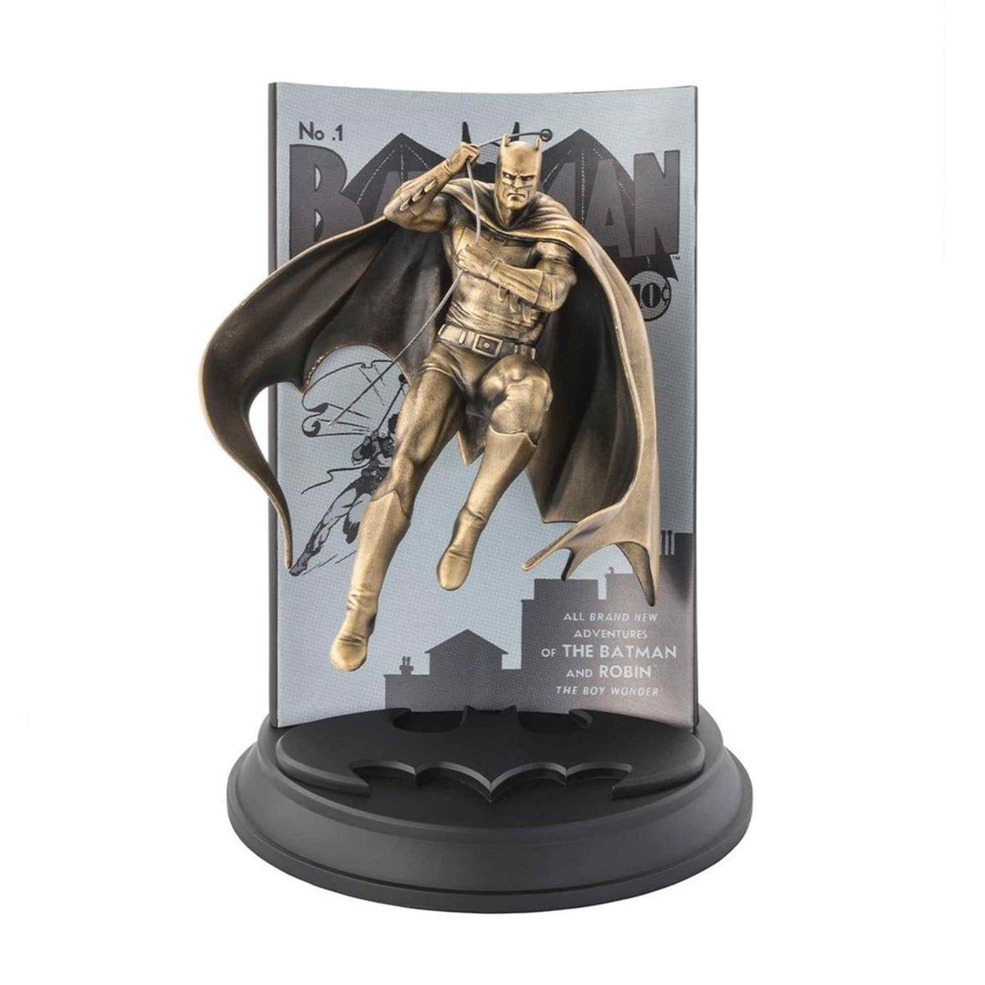 DC By Royal Selangor 0179021E Limited Edition Gold Tone Batman Action Comic Figurine