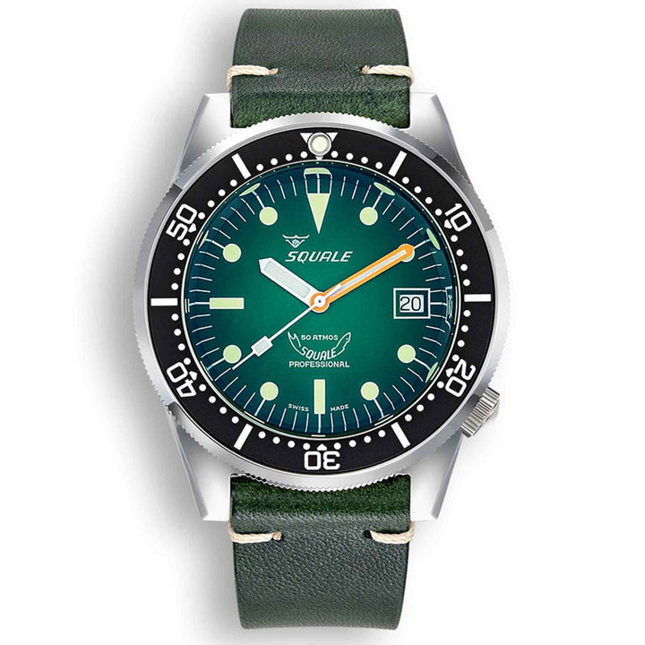 Squale 1521PROFGR.PVE Green Ray Diver Wristwatch
