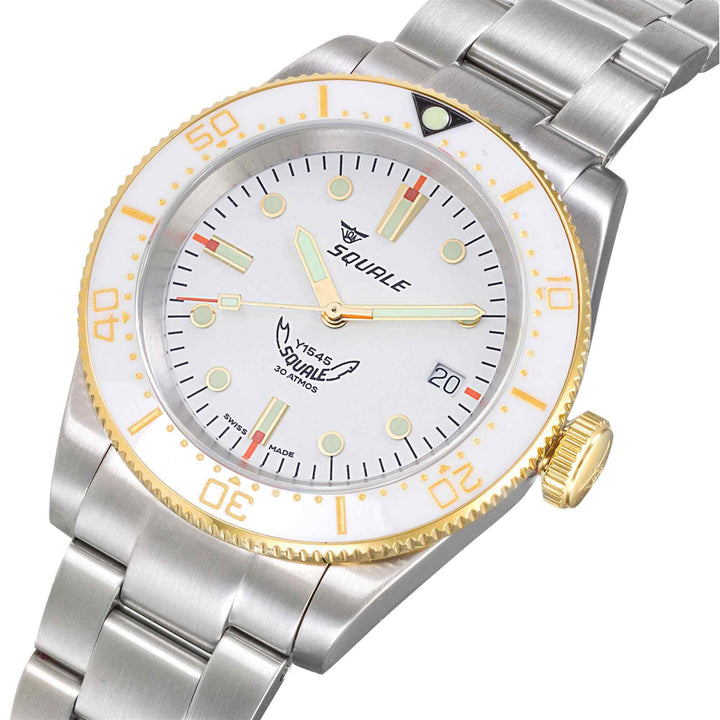 Squale 1545WTWT.AC 1545 White Bracelet Wristwatch