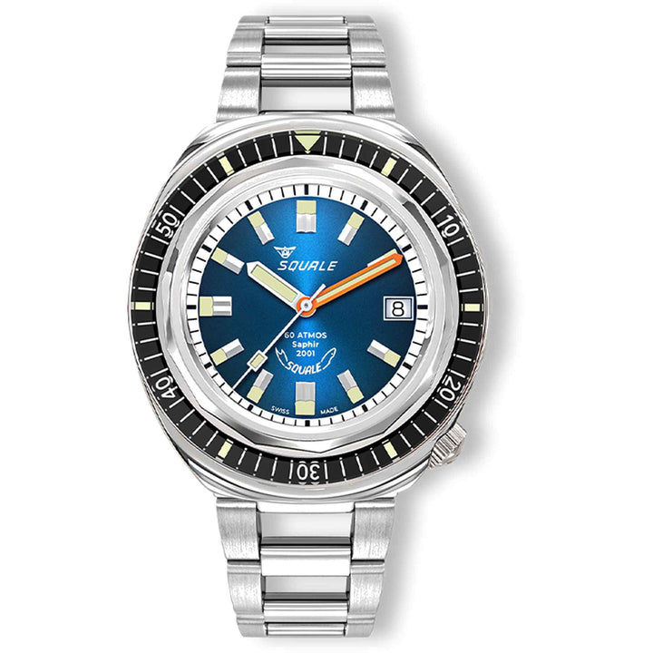 Squale 2001BKBL.AC Men's 2001 Sunray Blue Automatic Wristwatch