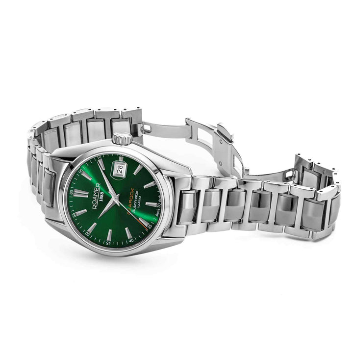 Roamer 210665 41 75 20 Searock Automatic Green Dial Wristwatch