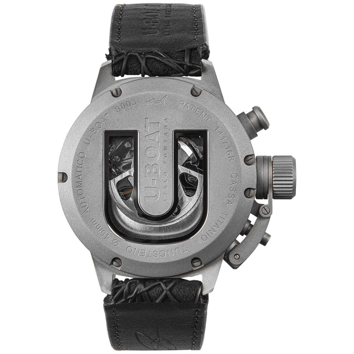 U-Boat 3003 Classico 45 Titanium Tungsten Blue Wristwatch