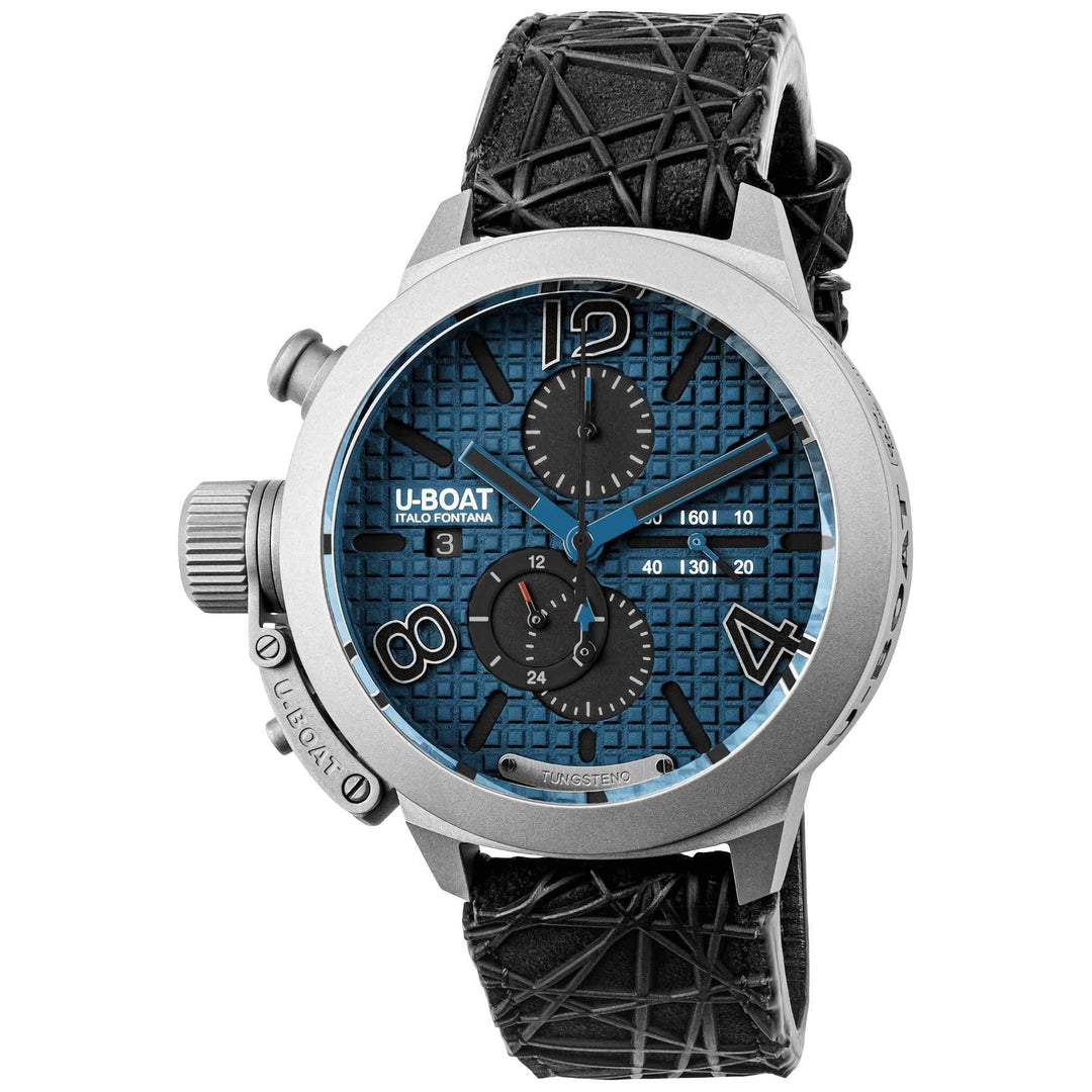 U-Boat 3003 Classico 45 Titanium Tungsten Blue Wristwatch