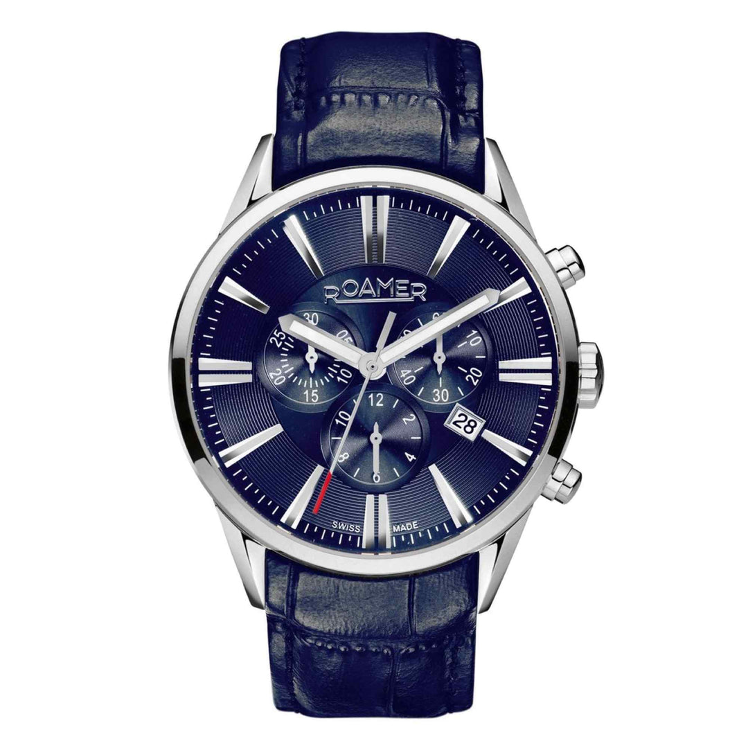 Roamer 508837 41 40 05 Superior Chronograph Blue Strap Wristwatch