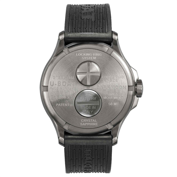 U-Boat 8463/C Darkmoon 44mm Black SS Wristwatch