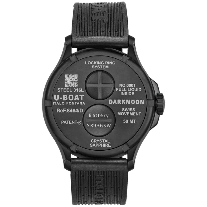 U-Boat 8464/D Darkmoon 44mm Black PVD Wristwatch