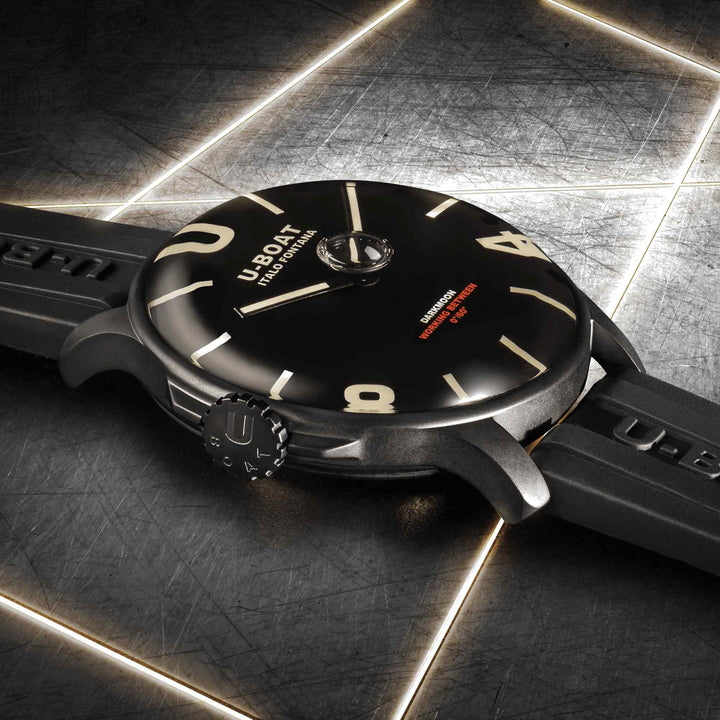 U-Boat 8464/D Darkmoon 44mm Black PVD Wristwatch