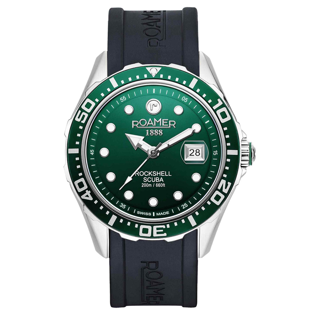 Roamer 867833 41 75 02 Men's Rockshell Mark III Scuba Silicone Wristwatch | H S Johnson (8092006187234)
