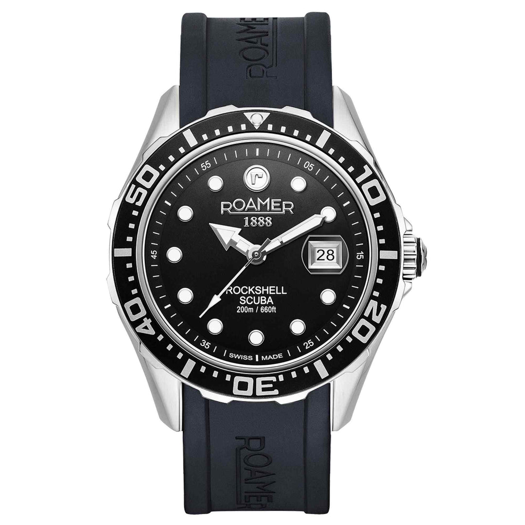 Roamer 867833 41 85 02 orologio da polso da uomo in silicone subacqueo Rockshell Mark III | HS Johnson (8091995701474)