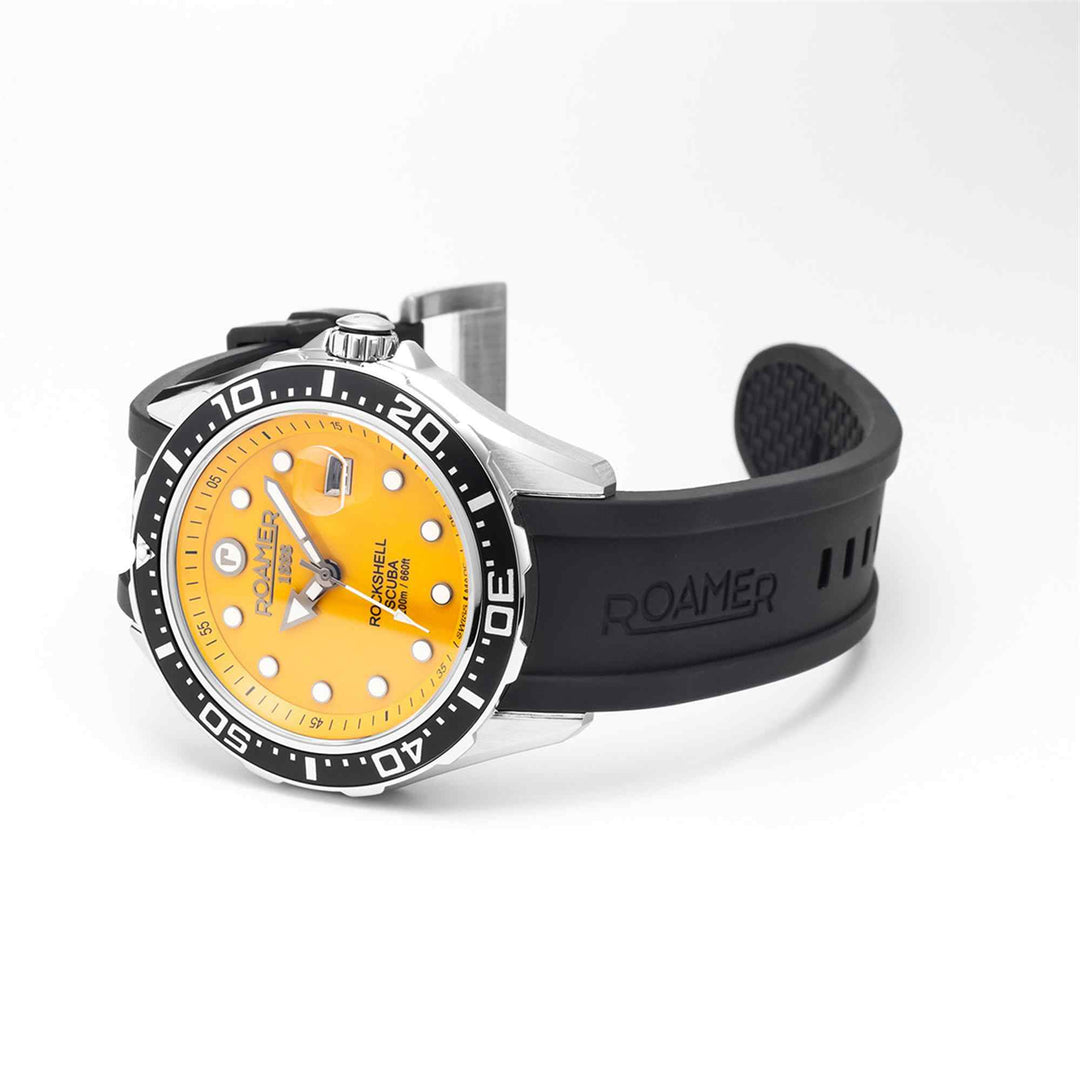 Roamer 867833 41 95 02 Men's Rockshell Mark III Scuba Silicone Wristwatch | H S Johnson (8092406579426)