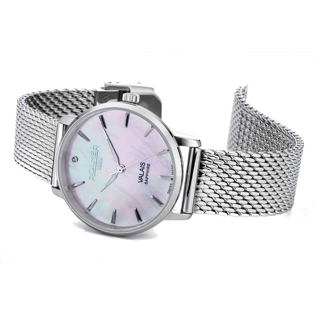 Roamer 989847 41 10 05 Women's Valais Diamond Set Wristwatch