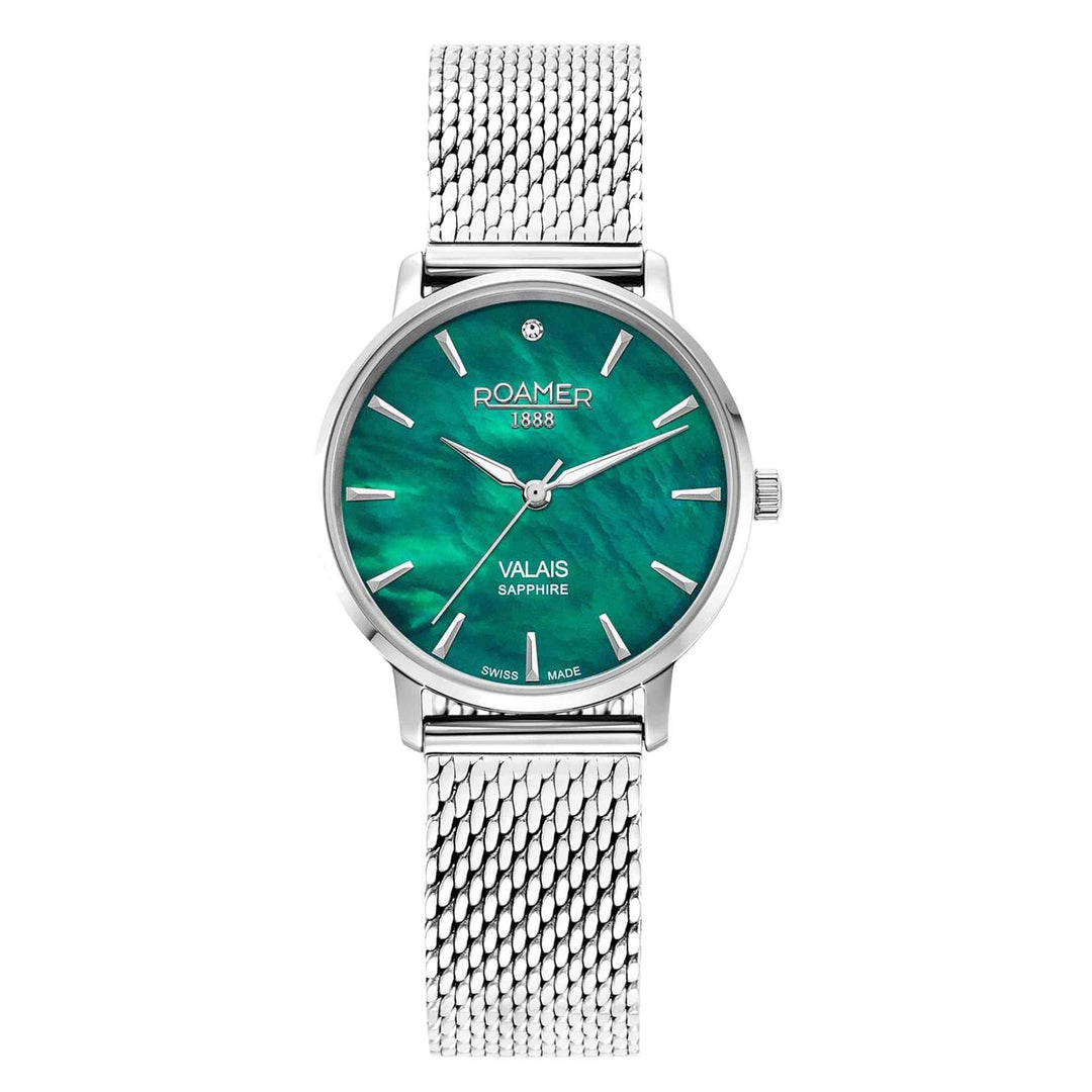 Roamer 989847 41 70 05 Women's Valais Diamond Set Wristwatch