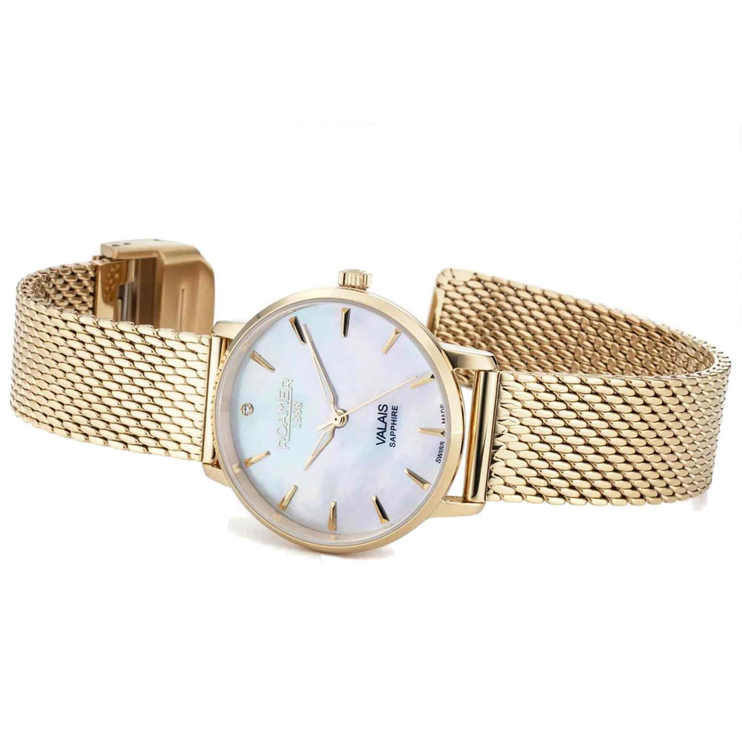 Roamer 989847 48 10 05 Women's Valais Diamond Set Wristwatch