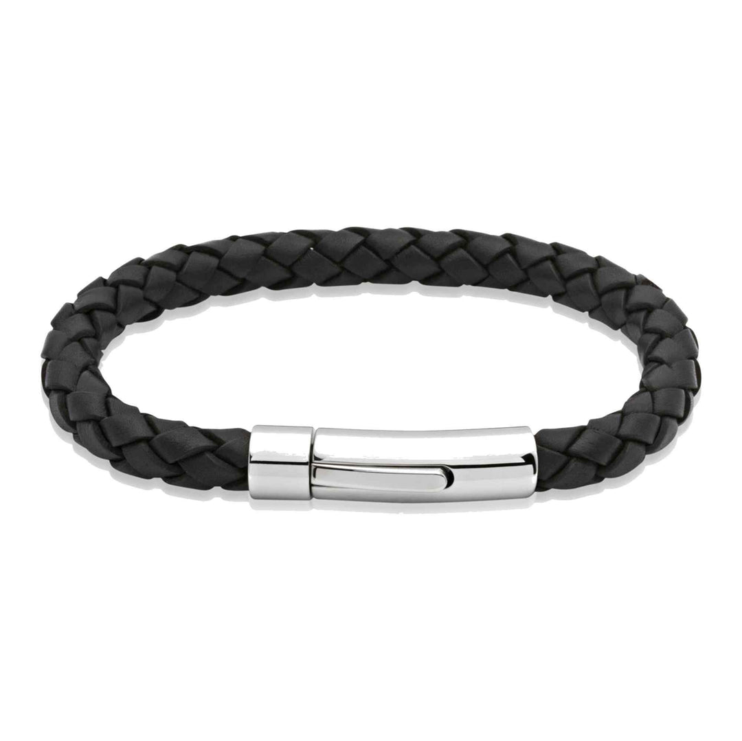 Unique & Co A40BL/21CM Men's Leather Bracelet