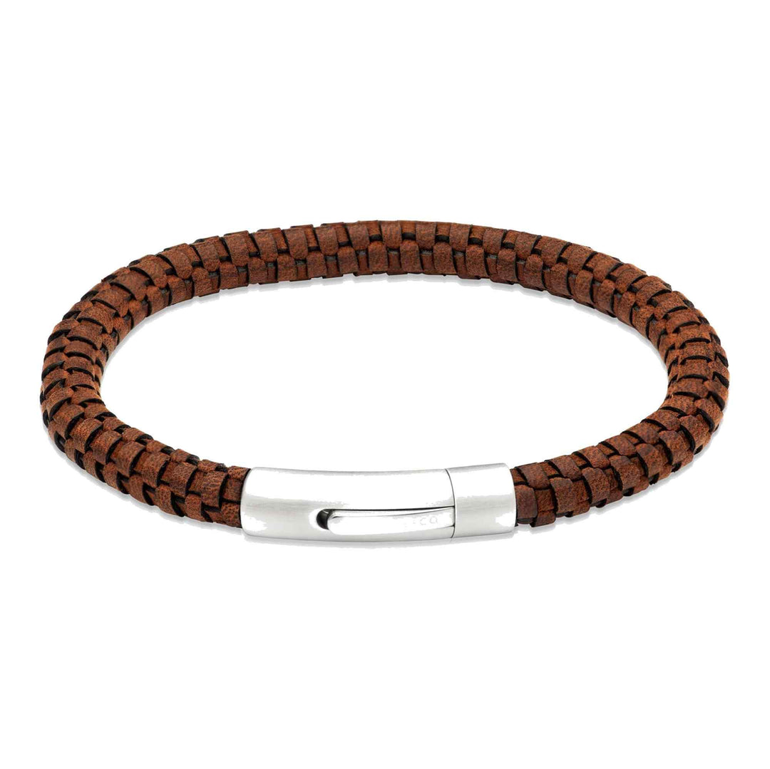Unique & Co B543DB/21CM Men's Leather Bracelet