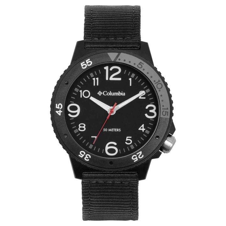Columbia CSS12-002 Cross Trails Black Nylon Strap Wristwatch