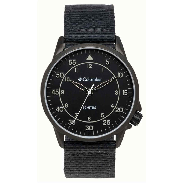 Columbia CSS15-005 Viewmont  Black Dial nylon Strap Wristwatch