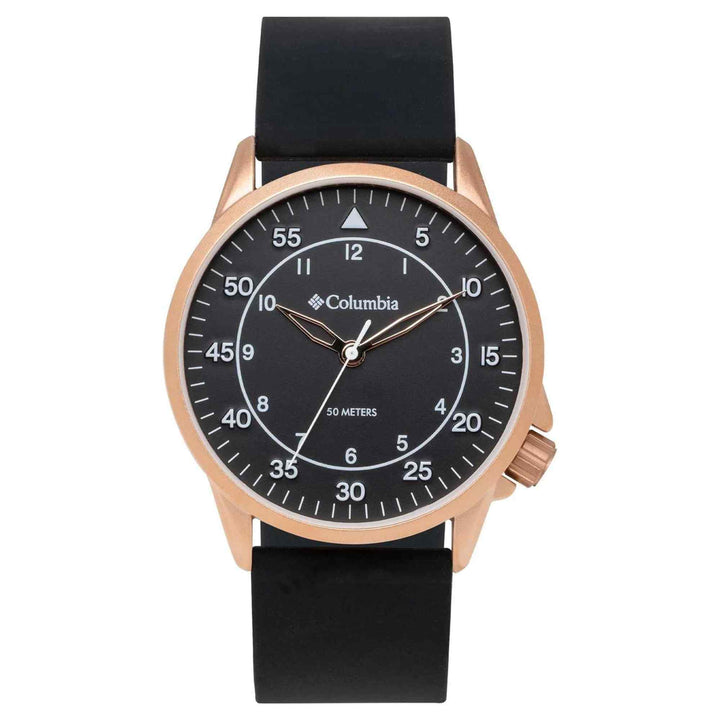 Columbia CSS15-008 Viewmont Black Silicone Strap Wristwatch