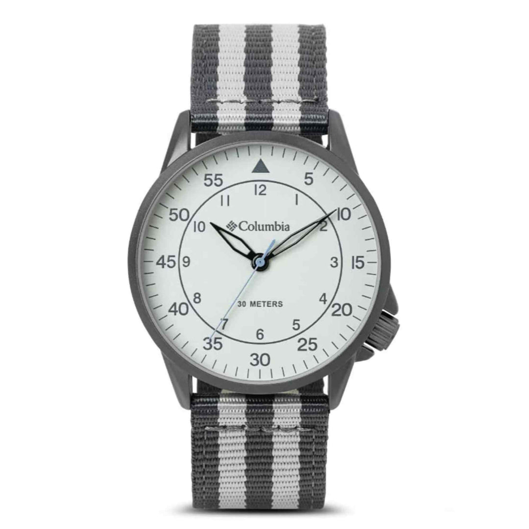 Columbia CSS15-011 Viewmont Grey/White Nylon Strap Wristwatch