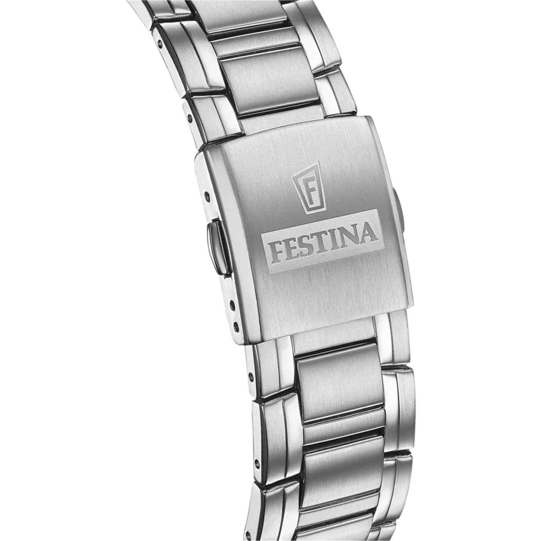 Festina F20704/5 Men's Green Timeless Chronograph Wristwatch