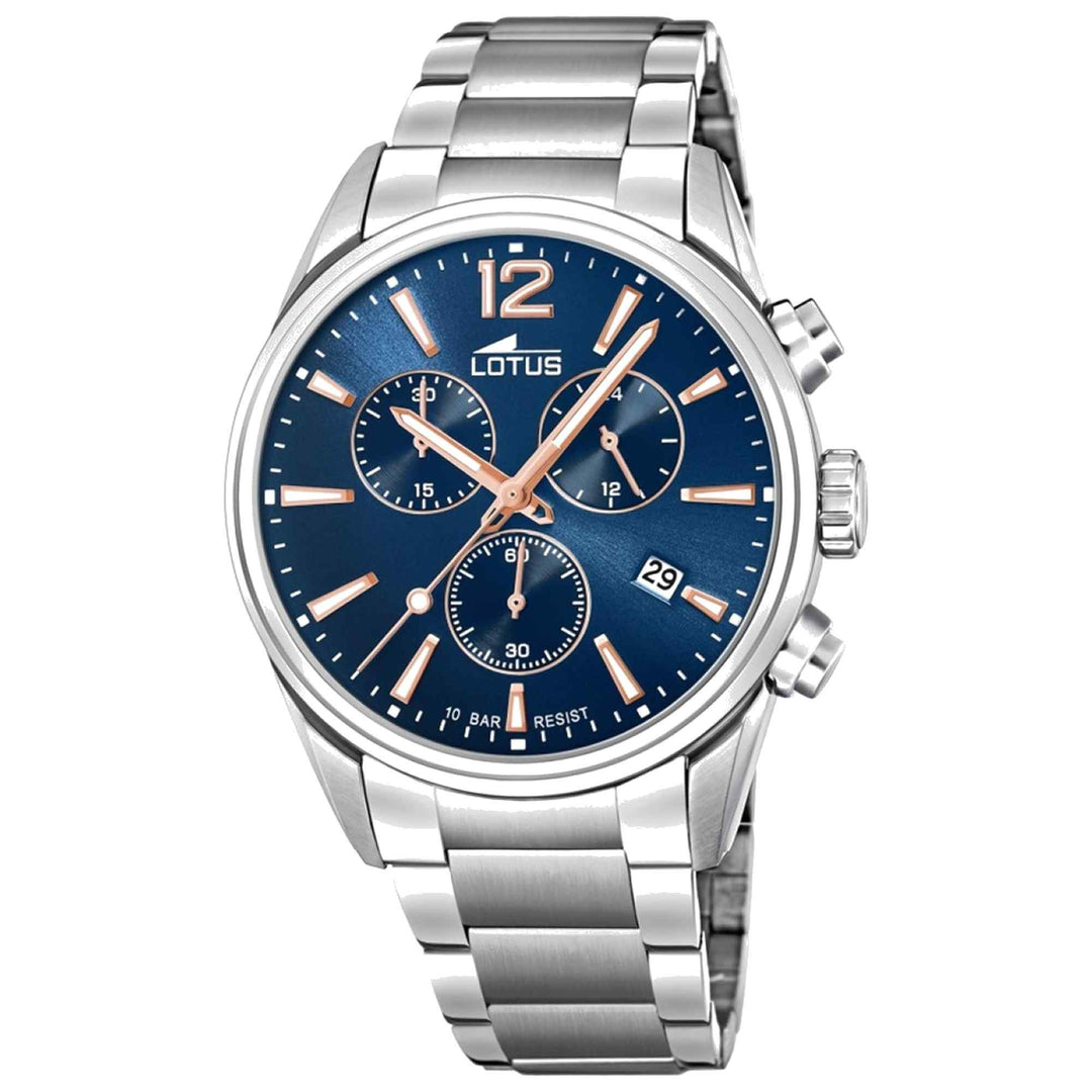 Lotus L18690/2 Men's Blue Dial Chronograph Wristwatch