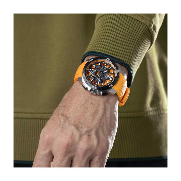 Lotus L18944/3 Men's Vortex Orange Rubber Chronograph Wristwatch