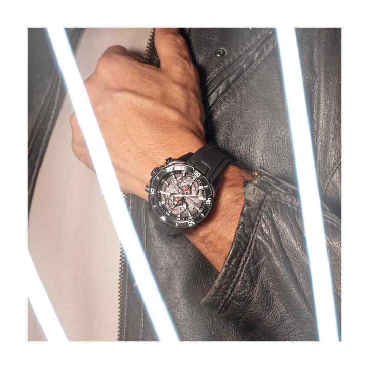 Lotus L18945/6 Men's Vortex Black Rubber Chronograph Wristwatch