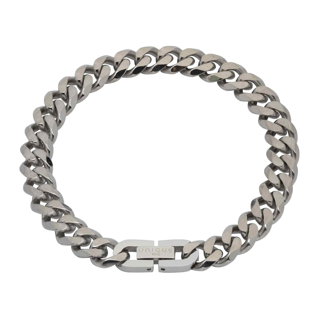 Unique & Co LAB-126/21CM Men's Matte And Polished Bracelet