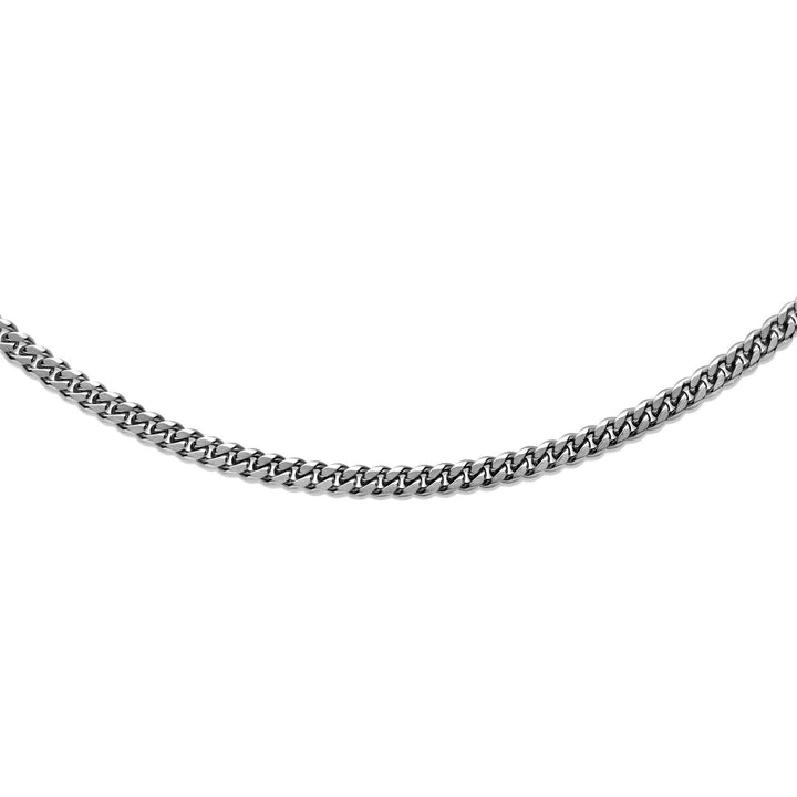 Unique & Co LAK-230/50CM Men's Steel Matte And Polished Necklace