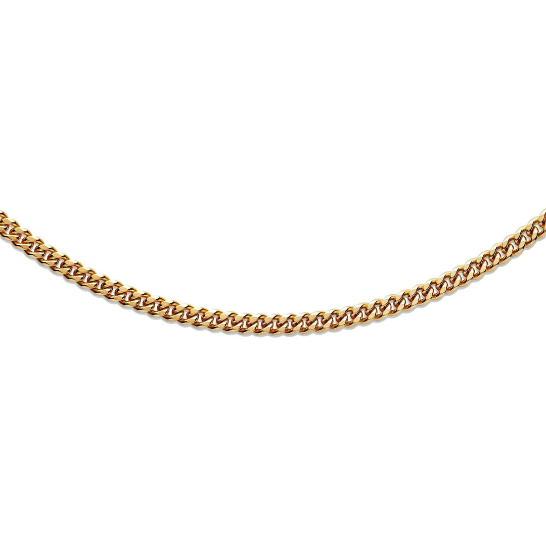 Unique & Co LAK-233/50CM Men's Steel Matte And Polished Gold IP Necklace