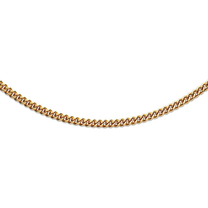 Unique & Co LAK-233/50CM Men's Steel Matte And Polished Gold IP Necklace
