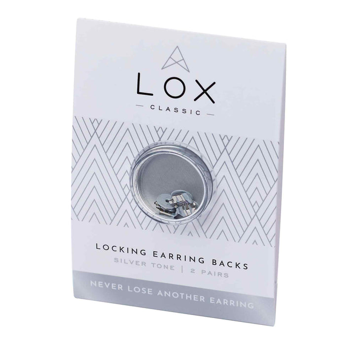 Lox - 2GS Earring Backs 2 Pair Silver Tone