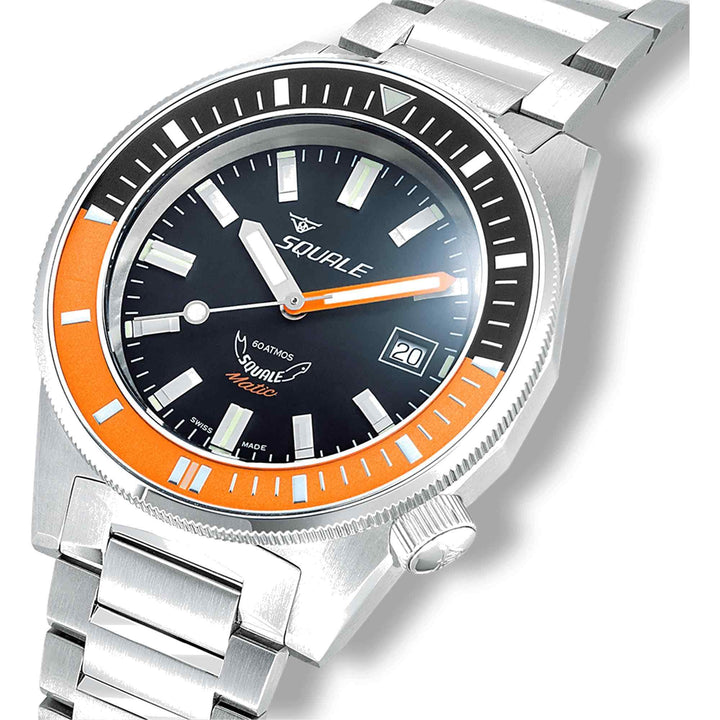 Squale MATICXSC.SQ22B 600M Black Dial Wristwatch