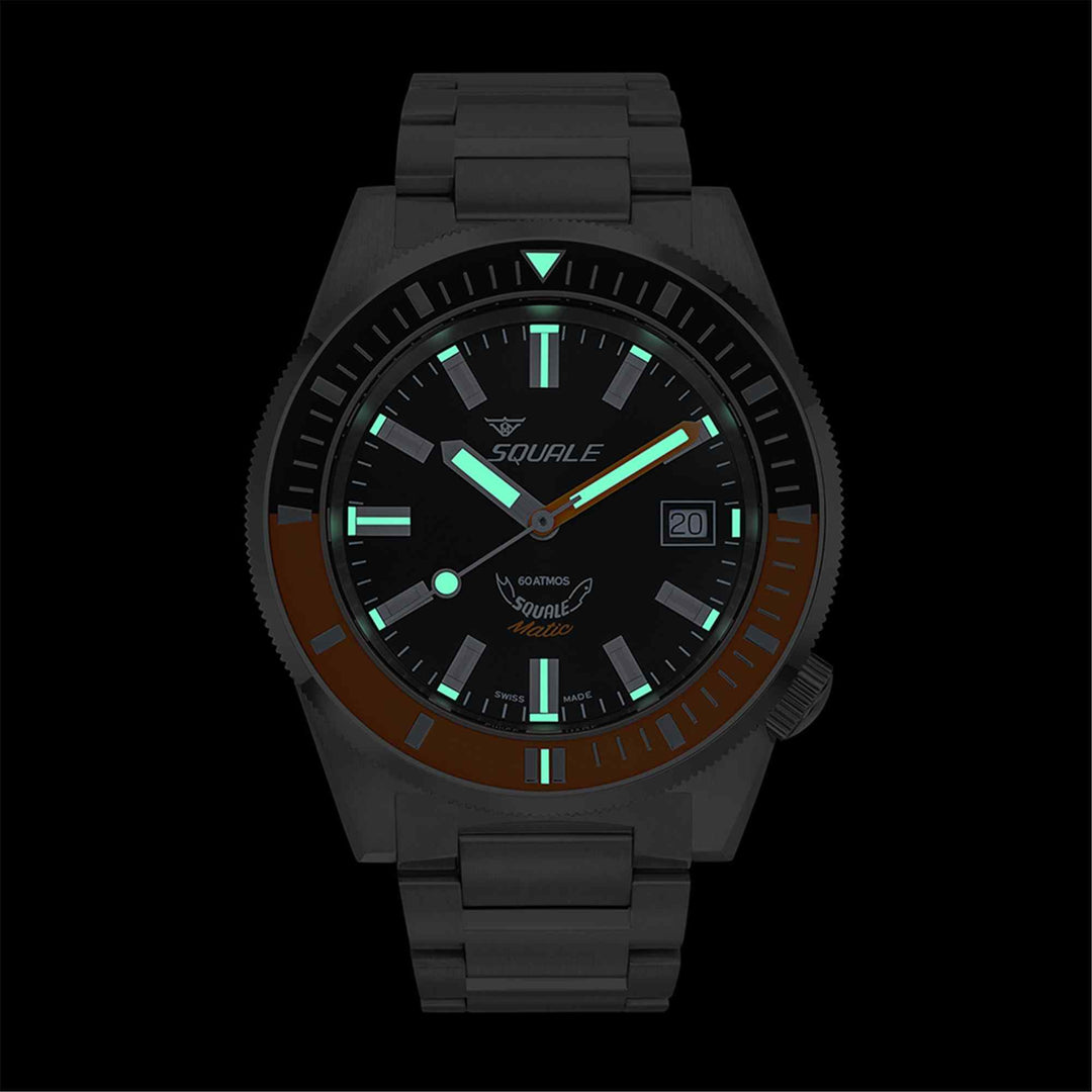 Squale MATICXSC.SQ22B 600M Black Dial Wristwatch