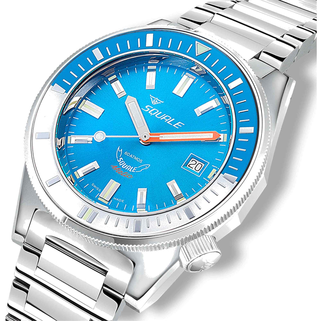 Squale MATICXSE.SQ22L 600M Blue Dial Wristwatch